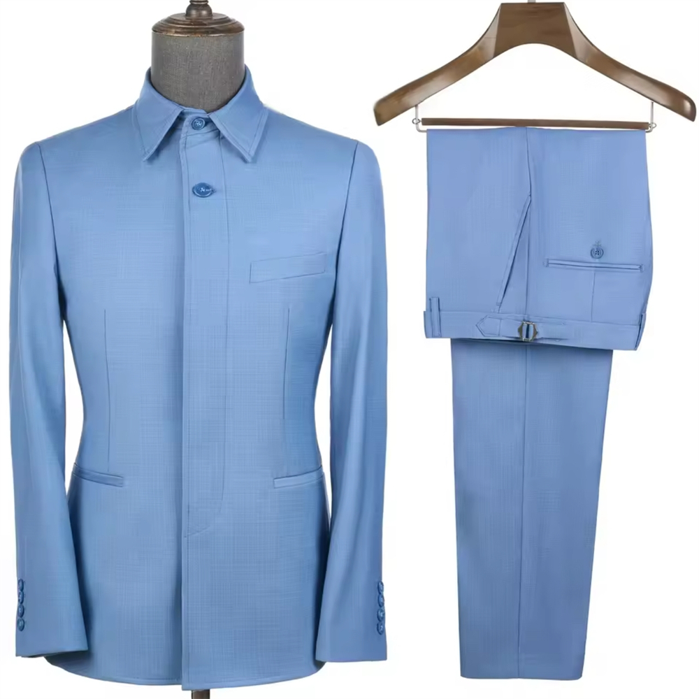 Men'S Formal Wear Rental - Maßgeschneiderte Safari-Anzüge für Herren, 2-teilig, lässige