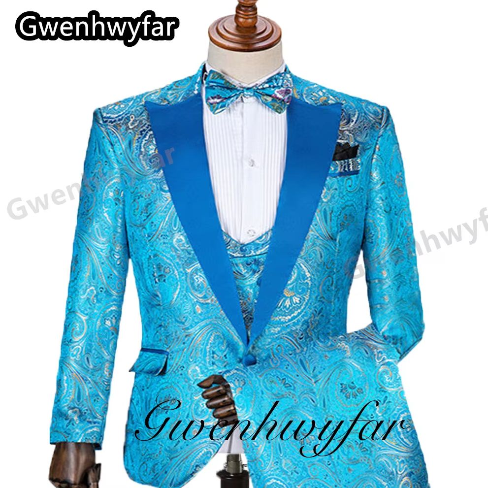 Men Formal Wear Pants - Gwenhwyfar Muster Männer Anzüge Ehe Junge