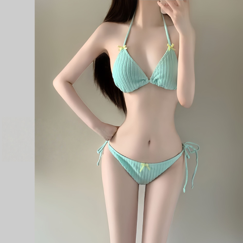 Slim Fit Suit Set - 2026 Sommer Damen Langarm-Bikini-Set – Koreanische