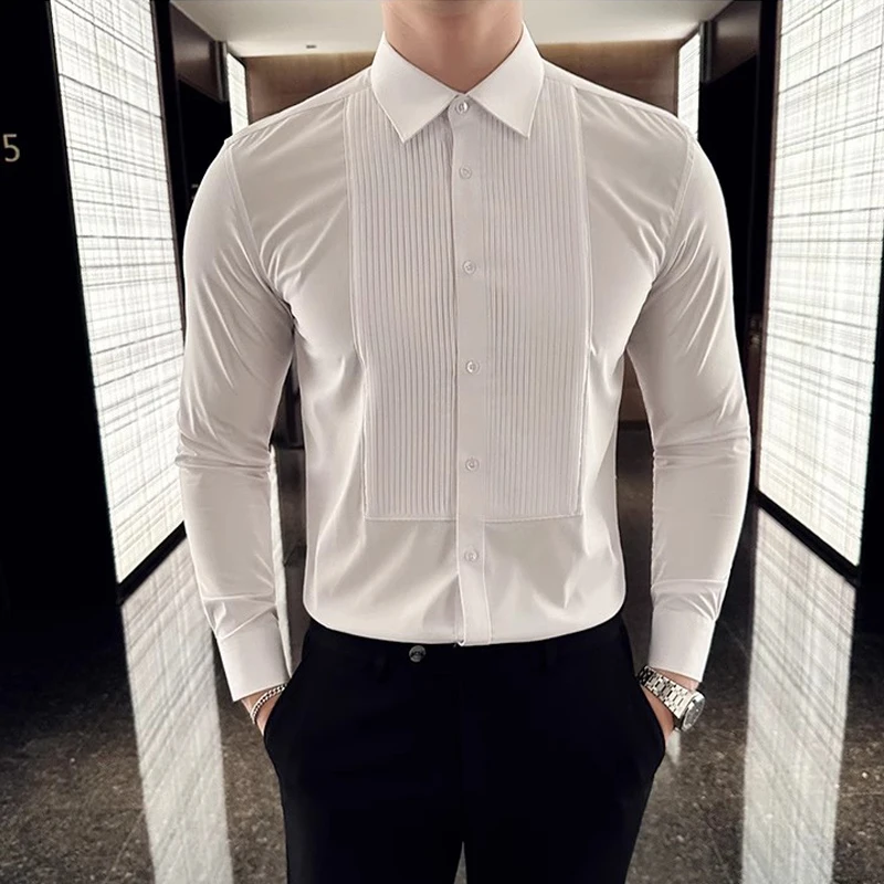 Men Formal Party Wear Shirt - Hochzeit Party Tragen Lange Ärmeln männer
