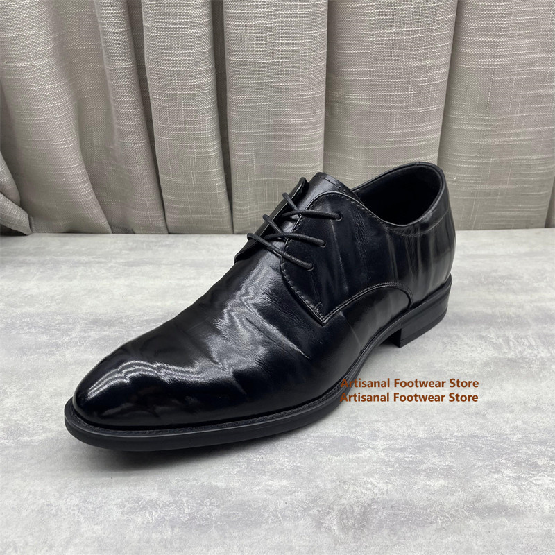 Herren-Oxford-Schuhe aus schwa – Men Formal Wear Office Bewertung und Preis