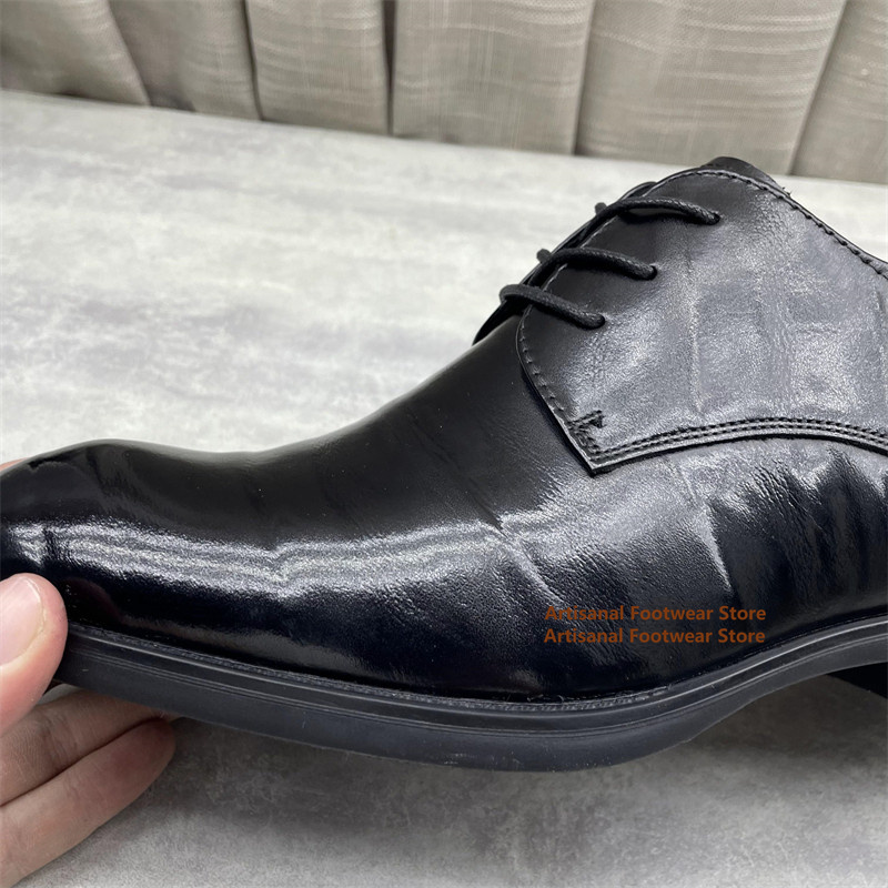 Herren-Oxford-Schuhe aus schwa – Men Formal Wear Office Bewertung und Preis