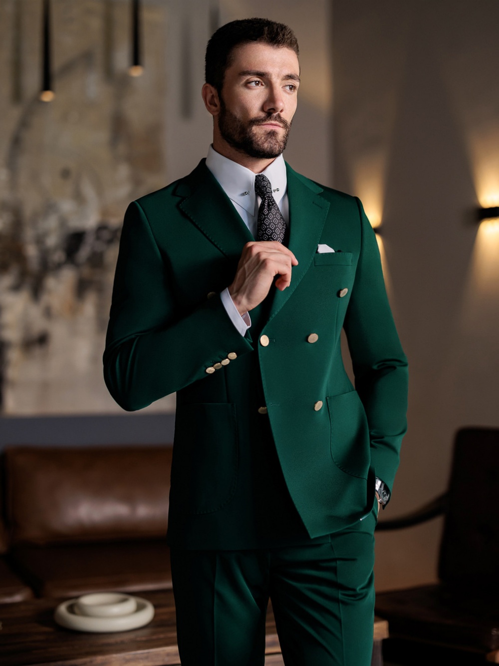 Grüner Formeller Slim-Fit Anzu – Men Formal Wear Pants Bewertung und Preis