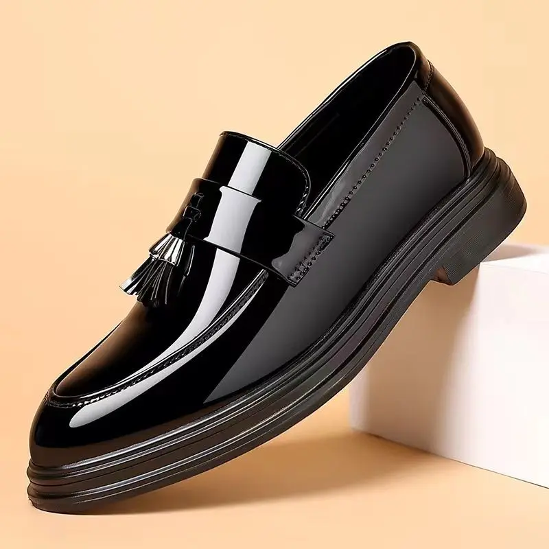 Schwarzer sozialer Schuh für M – Men'S Formal Wear Rental Bewertung und Preis