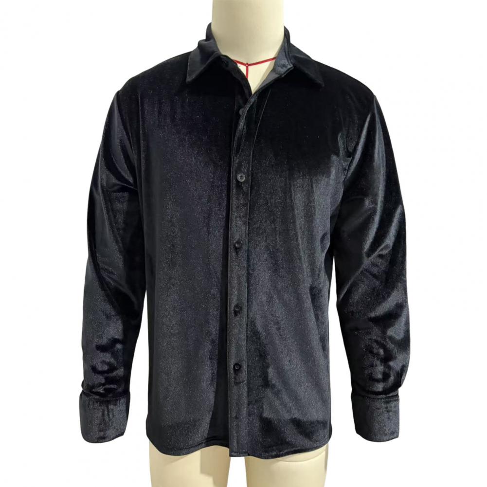 Herren Samt-Hemd Herren Samt-H – Men Formal Party Wear Shirt Bewertung und Preis
