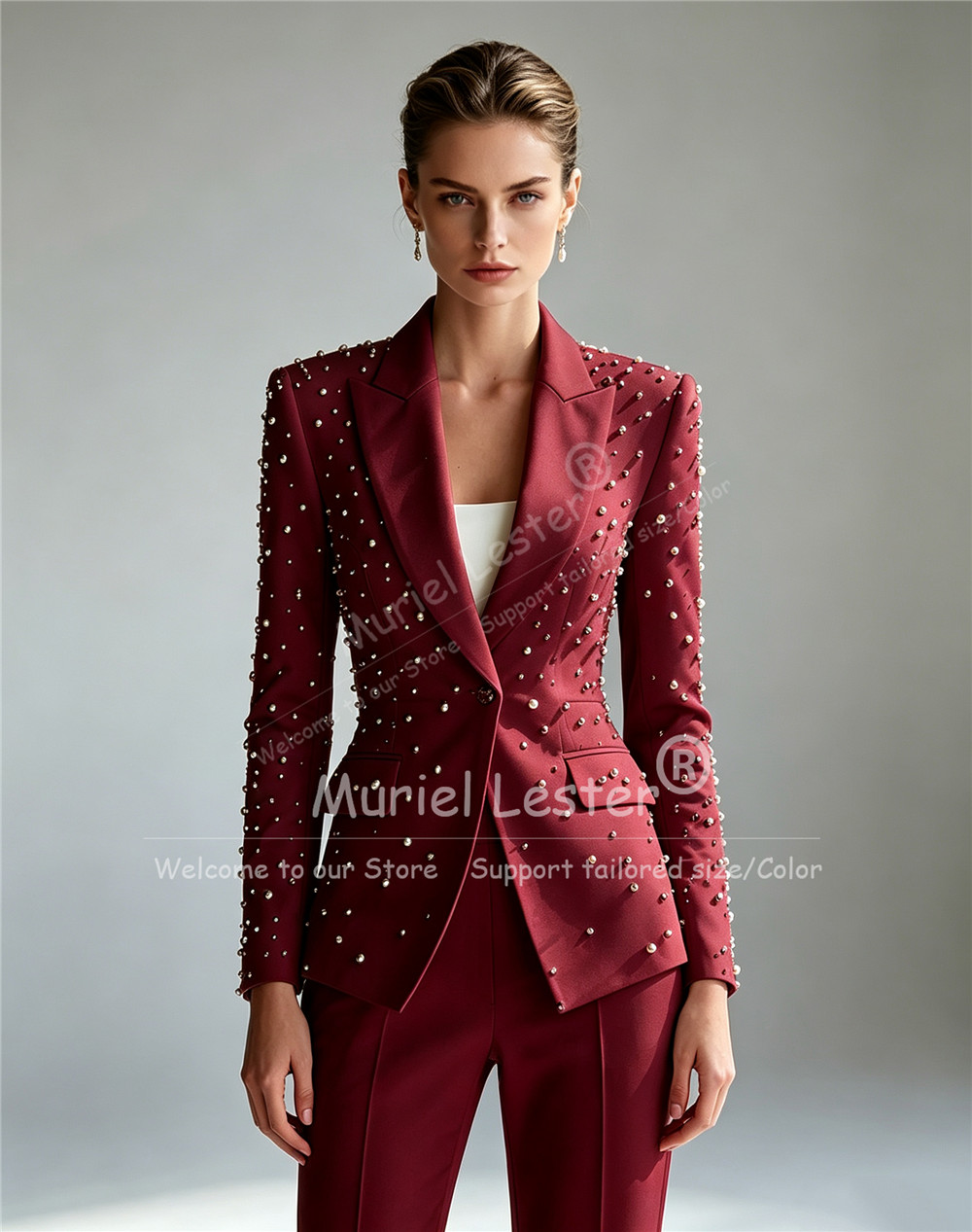 Elegante Perlen-Verzierte Anzü – Slim Fit Suit Set Bewertung und Preis
