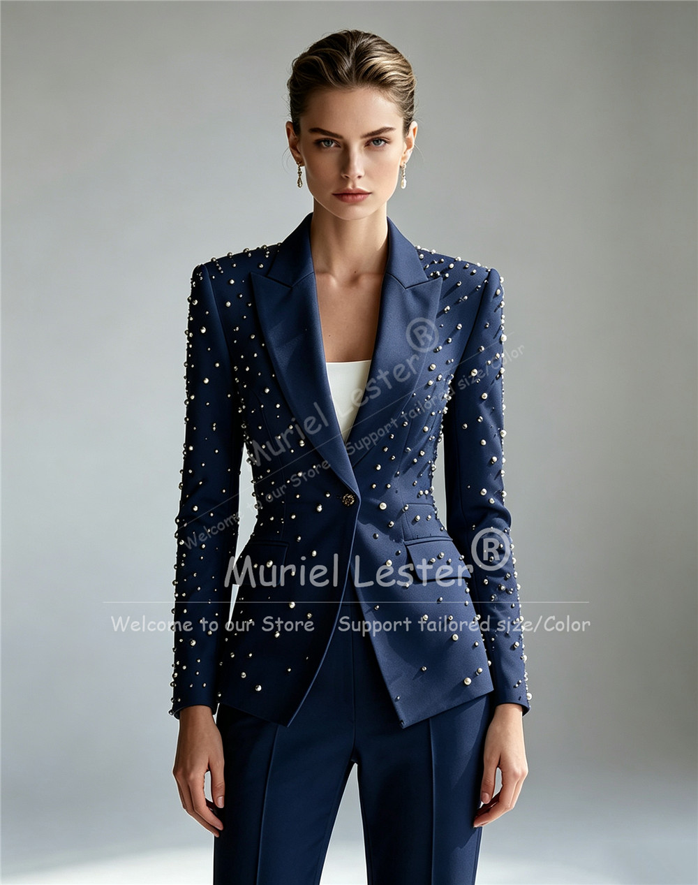 Elegante Perlen-Verzierte Anzü – Slim Fit Suit Set Bewertung und Preis