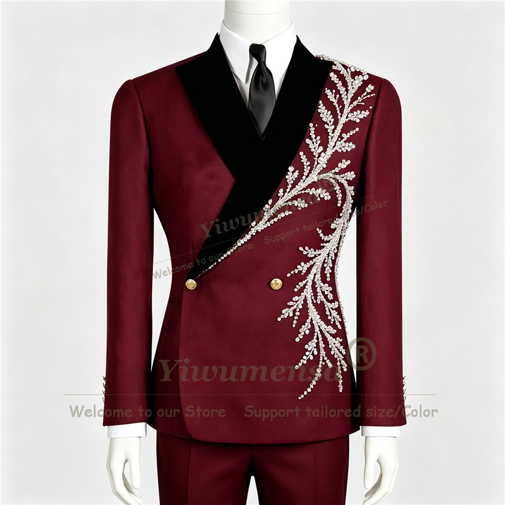 Exklusive Diamant-Perlen-Anzüg – Men Formal Wear Fashion Bewertung und Preis