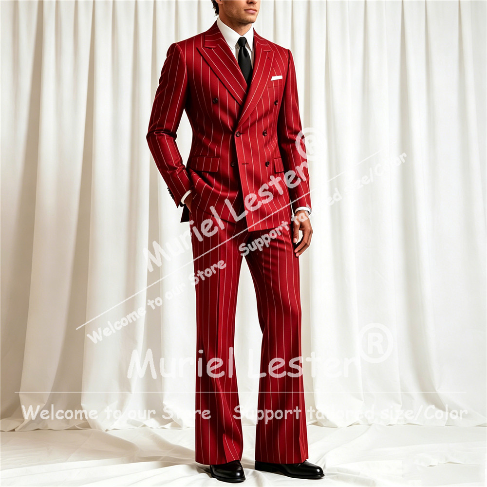 Eleganter Streifenanzug für He – Men'S Style Formal Wear Bewertung und Preis
