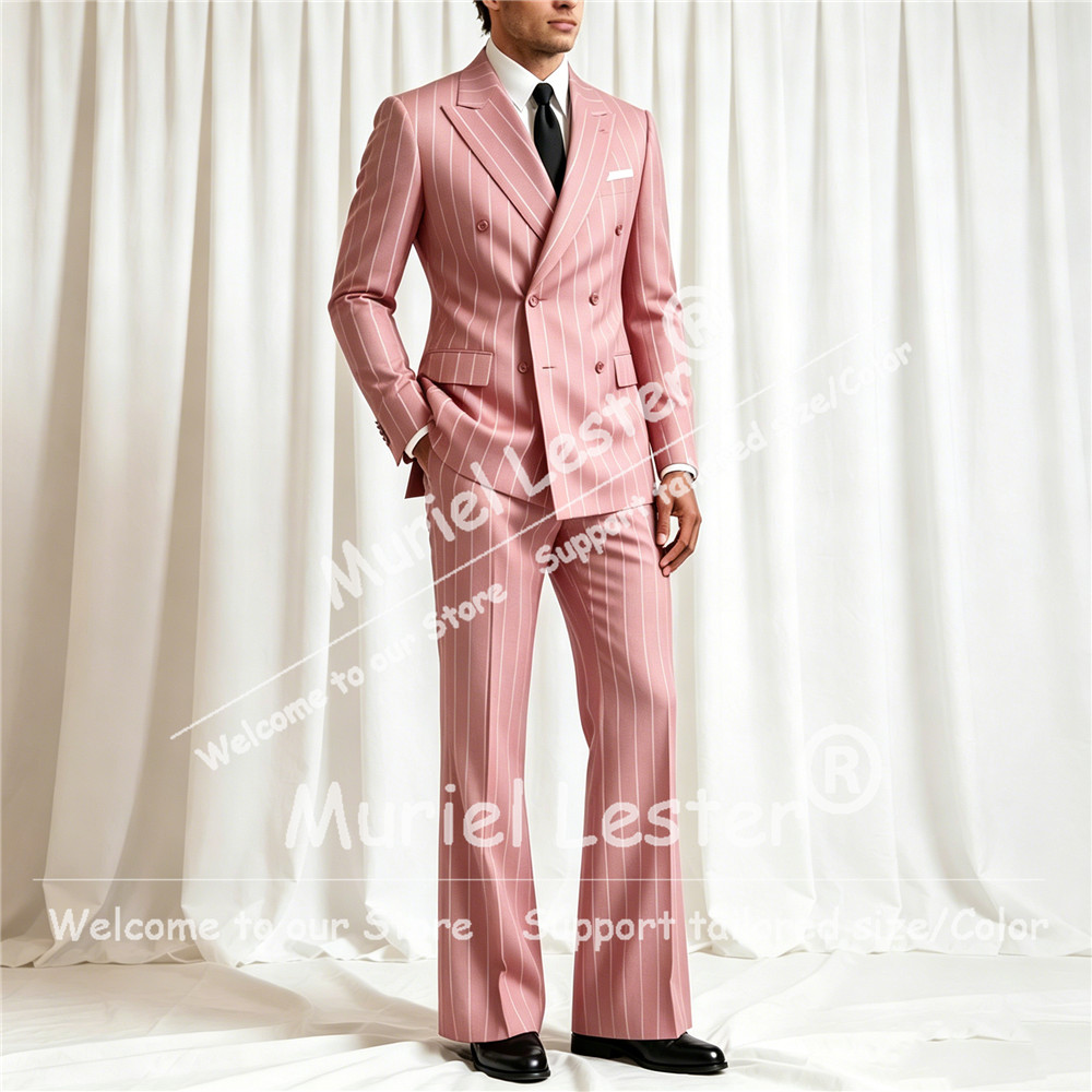 Eleganter Streifenanzug für He – Men'S Style Formal Wear Bewertung und Preis