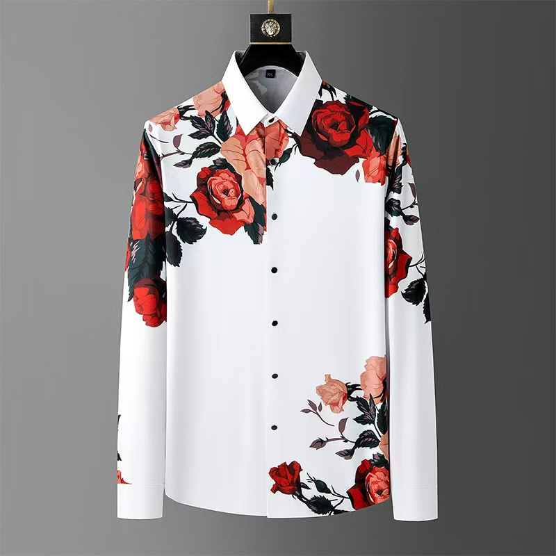 Luxus Hohe Qualität Herren Vin – Men Formal Party Wear Shirt Bewertung und Preis