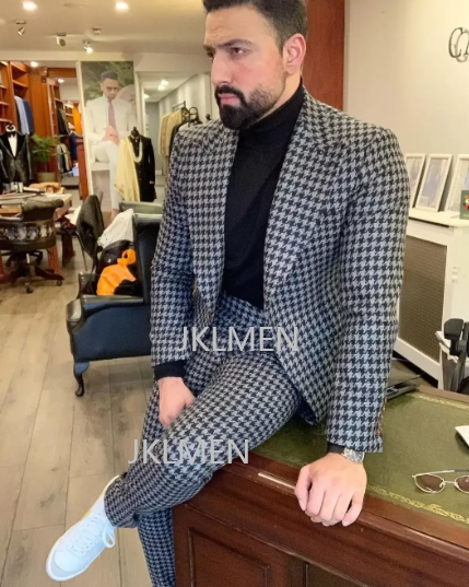 Hahnentritt-Herrenanzüge, 2-te – Men Formal Wear Pants Bewertung und Preis