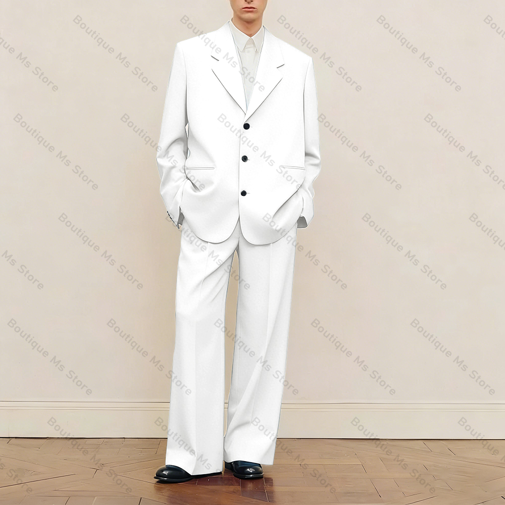 Schwarzes, übergroßes Anzugset – Men Formal Wear Pants Bewertung und Preis