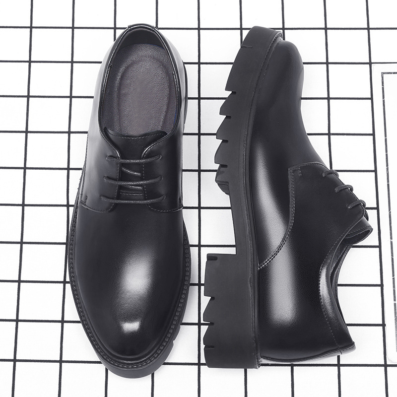 Herrenschuhe aus schwarzem Led – Men Formal Wear Office Bewertung und Preis