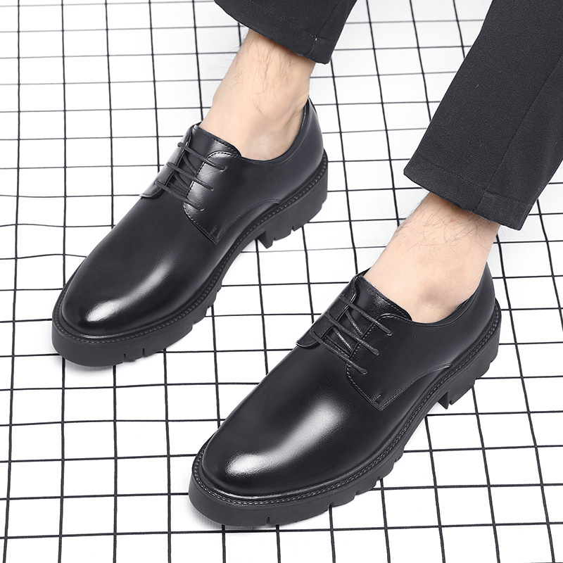 Herrenschuhe aus schwarzem Led – Men Formal Wear Office Bewertung und Preis