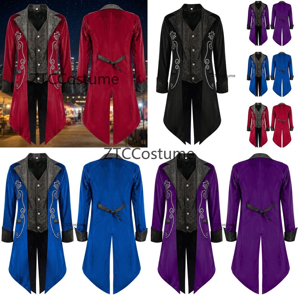 Steampunk viktorianischer Frac – Men'S Medieval Formal Wear Bewertung und Preis