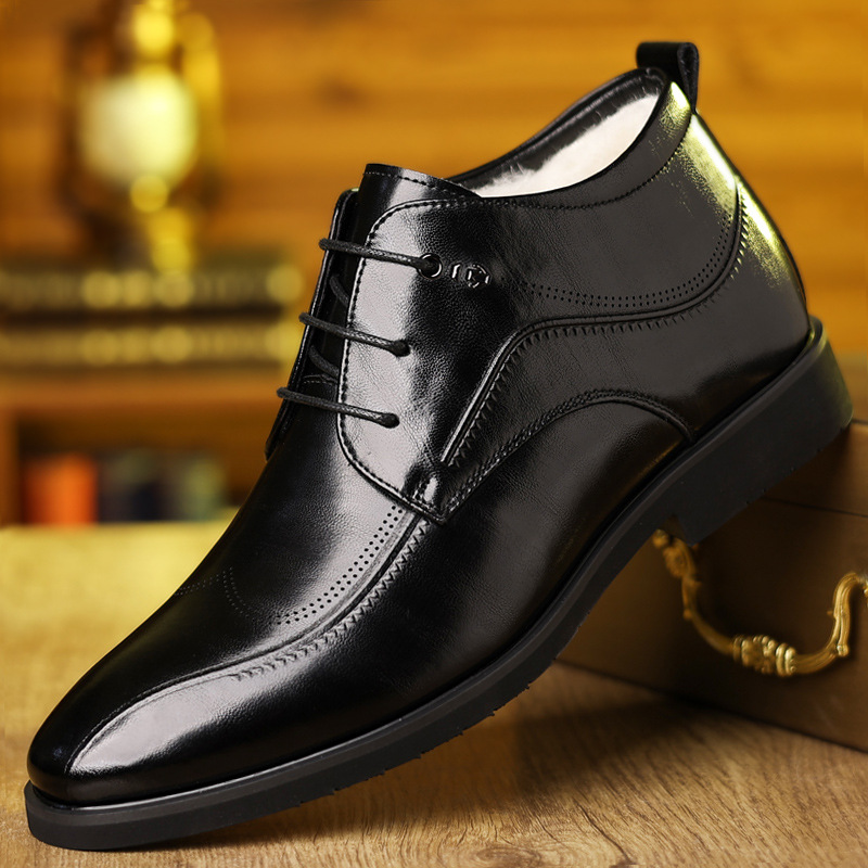 Herren Winter Lederschuhe Samt – Men'S Style Formal Wear Bewertung und Preis