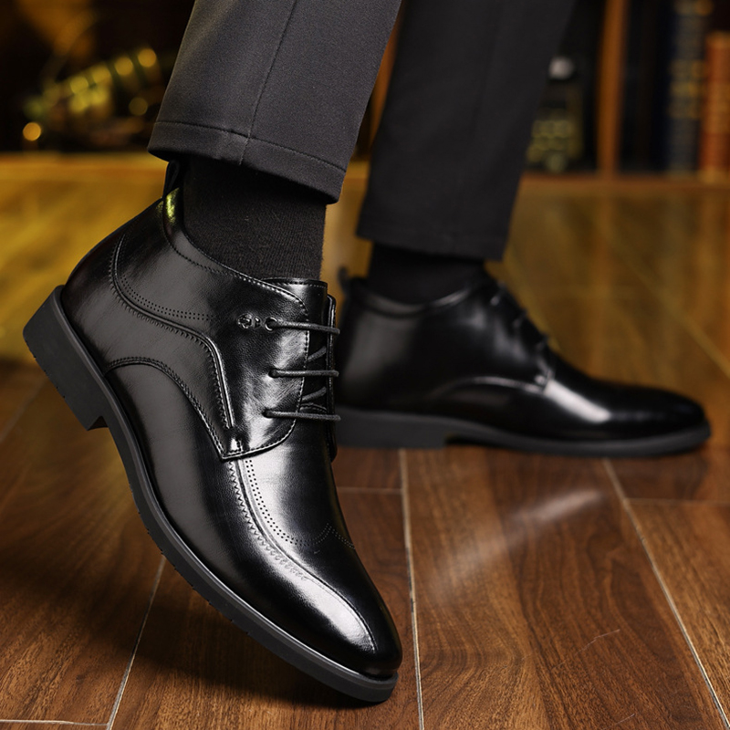 Herren Winter Lederschuhe Samt – Men'S Style Formal Wear Bewertung und Preis
