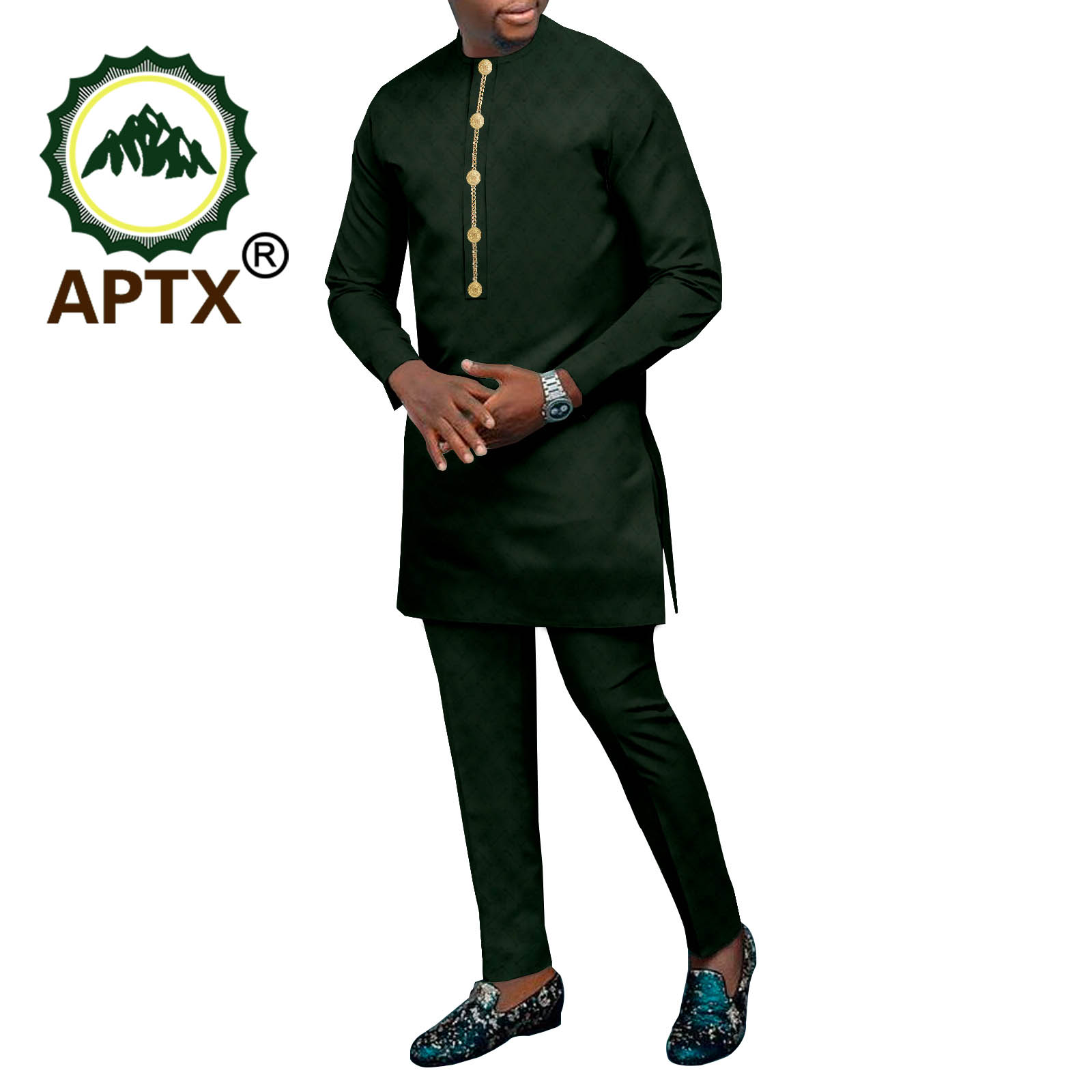 Dashiki Bedrucktes langes Hemd – Men Formal Party Wear Shirt Bewertung und Preis