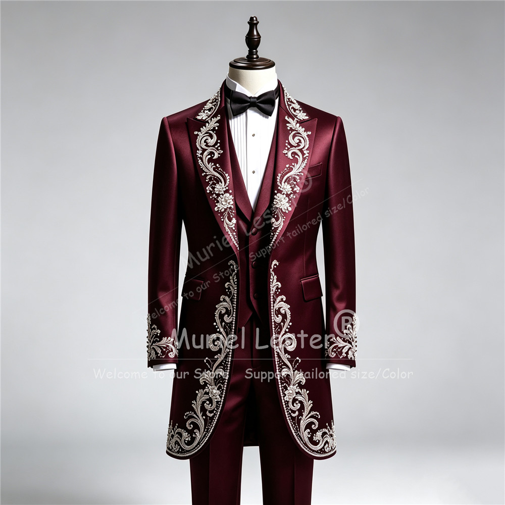 Luxuriöser Herren-Hochzeitsanz – Men Formal Wear Pants Bewertung und Preis